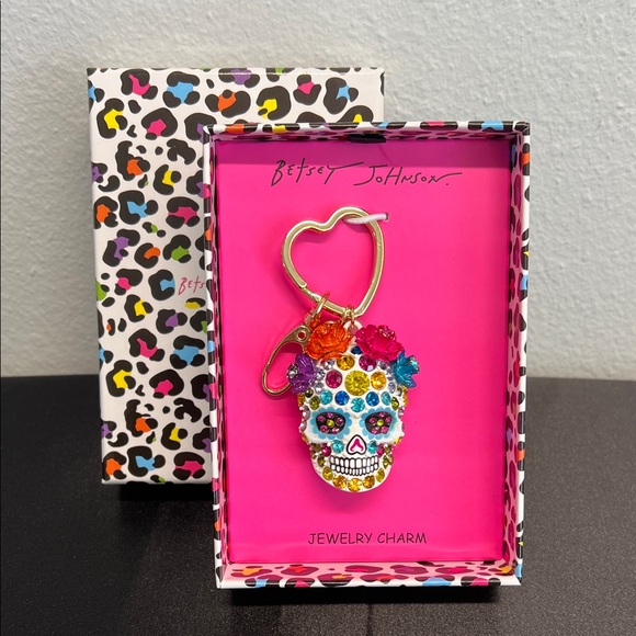 Betsey Johnson | Sugar Skull Bag Charm 🌹 - Picture 1 of 8